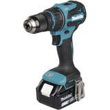 Makita Akku-Bohrschrauber mit Wechselkopfsystem DDF491ZJ01, 18Volt blau/schwarz, ohne Akku und Ladegerät, mit vier verschiedenen Aufsätzen