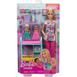 Mattel Spielset Kinderärztin Barbie mit 2 Babys und Praxis-Zubehör, Sets 
