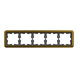 Merten D-Antik Metallrahmen fünffach gold, Retail