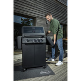 RÖSLE Gasgrill ALLFLAME Peer 3 schwarz, CRISPZONE (bis 450 °C), Vario+ Grillrostsystem