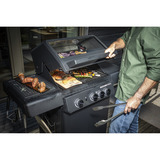 RÖSLE Gasgrill ALLFLAME Peer 3 schwarz, CRISPZONE (bis 450 °C), Vario+ Grillrostsystem