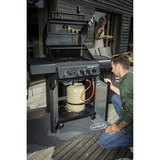 RÖSLE Gasgrill ALLFLAME Peer 3 schwarz, CRISPZONE (bis 450 °C), Vario+ Grillrostsystem