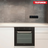 Telefunken B-OV-75-A-I, Backofen schwarz