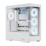 Aerocool P500A-WT-v1, Tower-Gehäuse weiß, Tempered Glass x 2