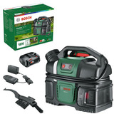 Bosch Heimwerken & Garten Fahrradreinigungsgerät Fontus 18V-6, Druckreiniger grün/schwarz, inkl. Akku und Ladegerät, POWER FOR ALL ALLIANCE