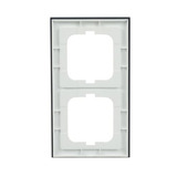 Busch-Jaeger Abdeckrahmen 2-fach, Abdeckung grau, Retail