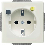 Busch-Jaeger Busch-J. FI-SCHUKOMAT Einsatz elfenbein weiá 3120 EUCB-82, Steckdose weiß, Retail