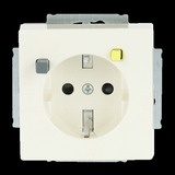 Busch-Jaeger Busch-J. FI-SCHUKOMAT Einsatz elfenbein weiá 3120 EUCB-82, Steckdose weiß, Retail