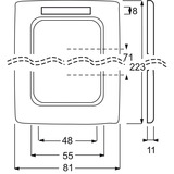 Busch-Jaeger Rahmen 3-fach 1723 NSKA-212 weiß, Retail