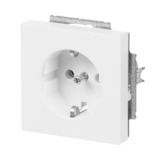 Busch-Jaeger Schutzkontakt-Steckdose CEE 7/3 Typ F, Unterputz, 16 Ampere, 250 Volt, mit Durchschleiffunktion weiß (matt), Retail