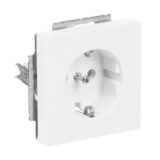 Busch-Jaeger Schutzkontakt-Steckdose CEE 7/3 Typ F, Unterputz, 16 Ampere, 250 Volt, mit Durchschleiffunktion weiß (matt), Retail