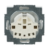 Busch-Jaeger Schutzkontakt-Steckdose CEE 7/3 Typ F, Unterputz, 16 Ampere, 250 Volt, mit Durchschleiffunktion weiß (matt), Retail