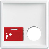 Busch-Jaeger Zentralscheibe studiotyp, Zentrale weiß, Retail