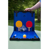 Donic-Schildkröt Tischtennis-Mini-Tisch-Set, Fitnessgerät blau
