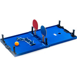 Donic-Schildkröt Tischtennis-Mini-Tisch-Set, Fitnessgerät blau