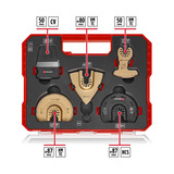 EINHELL Multitool-Set 10-teilig, in XL-PLUS-CASE, Schleifscheibe für Multifunktionswerkzeuge
