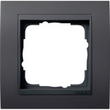 Gira Abdeckrahmen einfache Ausführung, Abdeckung anthrazit, Retail