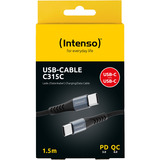 Intenso USB Kabel C315C schwarz, USB-C auf USB-C