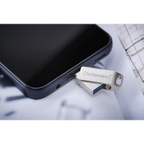 Intenso cMOBILE LINE 64 GB, USB-Stick silber, USB-A 3.2 Gen 1, USB-C 3.2 Gen 1