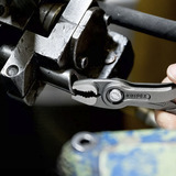 KNIPEX TwinGrip Frontgreifzange 82 02 150 rot/blau, Länge 150mm