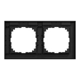 Merten Rahmen zwei fach schwarz (matt), Retail