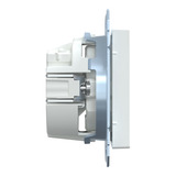 Merten Schutzkontakt-Steckdose mit Schraub-Liftklemme weiß (glänzend), Retail