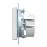 Merten Schutzkontakt-Steckdose mit Schraub-Liftklemme weiß (glänzend), Retail