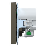 Merten Schutzkontakt Steckdose mit USB Ladegerät, Typ MEG2367-6052, Unterputz, 16 Ampere, 250 Volt mocca, Retail