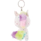 NICI Glubschis Schlüsselanhänger Einhorn Uberto, Kuscheltier weiß/weiß, 9 cm