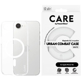 PanzerGlass Urban Combat Case, Handyhülle transparent/weiß, iPhone 16e, MagSafe