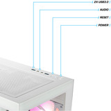 Thermaltake FTW A-Line 5060 Snow, Gaming-PC weiß/transparent, Windows 11 Home 64-Bit