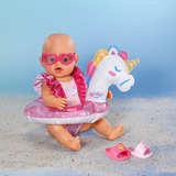 ZAPF Creation BABY born® Schwimm-Set Einhorn 43cm, Puppenzubehör 