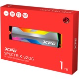 ADATA XPG Spectrix S20G 1 TB, SSD aluminium, PCIe 3.0 x4, NVMe, M.2 2280