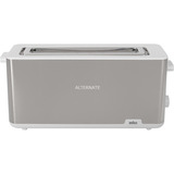 Braun Langschlitz-Toaster PurShine HT 1610 WH edelstahl/weiß, 1.030 Watt, für 2 Scheiben Toast