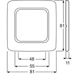 Busch-Jaeger Abdeckrahmen 2511-217-101, Abdeckung rot, Retail