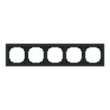 Busch-Jaeger Abdeckrahmen 5-fach schwarz, Retail