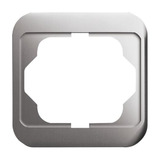 Busch-Jaeger Rahmen einfach aus Aluminium, matt, alpha Designlinie, Unterputzmontage, IP20, 81x81x11 mm platin, Retail