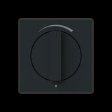 Busch-Jaeger Zentralscheibe Lautstärkepegel 1740 Drehknopf 03-45M, Lautstärkeregler schwarz, Retail