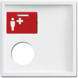 Busch-Jaeger Zentralscheibe Rufsysteme, Zentrale weiß, Retail