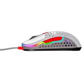 CHERRY Xtrfy M42 RGB, Gaming-Maus grau/rot