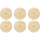 Dremel Polierrad Ø 13 mm (414), Polierscheibe 6 Stück, Schaft Ø 3,2mm