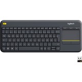 Logitech Wireless Touch Keyboard K400 Plus, Tastatur schwarz, DE-Layout