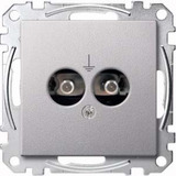 Merten Steckdosen Einsatz Aluminium aluminium, Retail