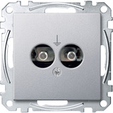 Merten Steckdosen Einsatz Aluminium aluminium, Retail