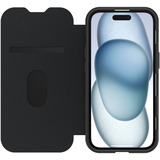 Otterbox React Folio, Handyhülle transparent/schwarz, iPhone 16e/15/14/13, MagSafe