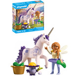 PLAYMOBIL 71843 Magic Unicorns: Sammeleinhorn Glückslavendel mit Fee, Konstruktionsspielzeug 