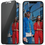 PanzerGlass Privacy Displayschutz Ultra-Wide Fit, Schutzfolie transparent, iPhone 16e / 14 / 13 / 13 Pro, EasyAligner