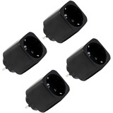 Shelly Plug M Gen3, Schaltsteckdose schwarz, 4er Pack