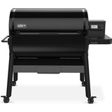Weber Pelletgrill SmokeFire EPX6, STEALTH Edition schwarz, 45 x 91cm, mit CRAFTED Basis-Rahmen
