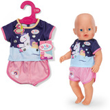 ZAPF Creation BABY born® Einhorn Pyjama 43cm, Puppenzubehör 